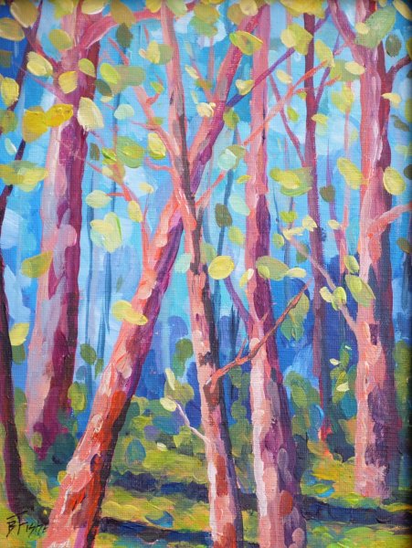 Forest in Blue Silence